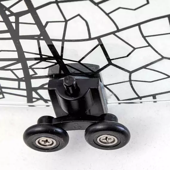 Душевое ограждение Avacan (170-190)х90 см FB2-170-SB90, чёрный/узор фото 9