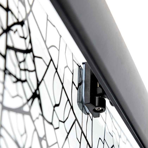 Душевое ограждение Avacan 100х100 см PB100, чёрный/узор фото 9