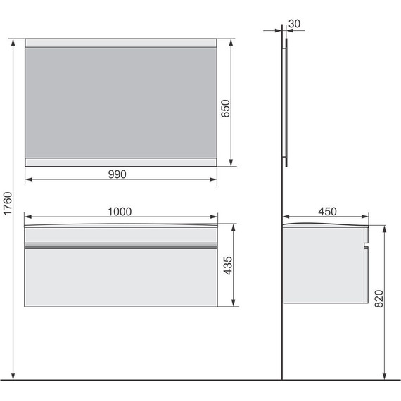 Тумба подвесная с раковиной Velvex Otto 100 см tpOTT.100-21.11, белый - 6 Тумба подвесная с раковиной Velvex Otto 100 см tpOTT.100-21.11, белый фото 6