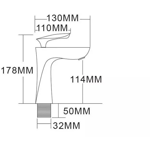 Смеситель для раковины Grocenberg GB2001GO, золото фото 7