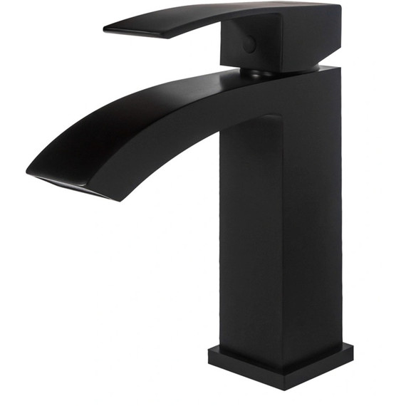 Смеситель для раковины Grocenberg GB2007BL, чёрный матовый фото 