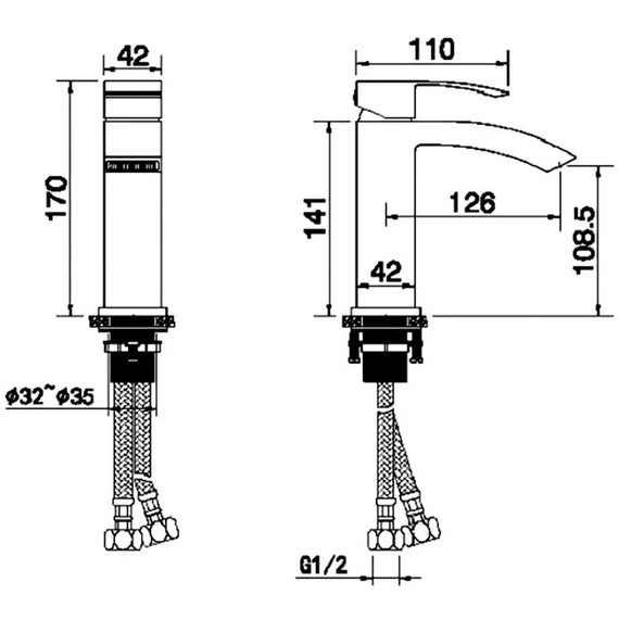 Смеситель для раковины Grocenberg GB2007MG, матовое золото фото 2
