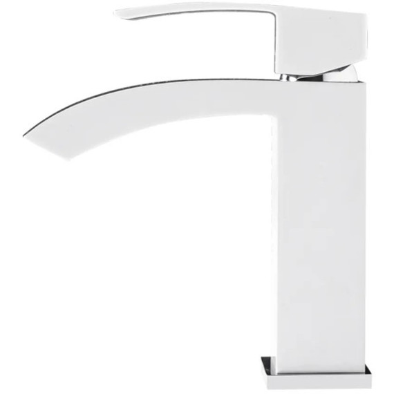 Смеситель для раковины Grocenberg GB2007WC, белый хром фото 2