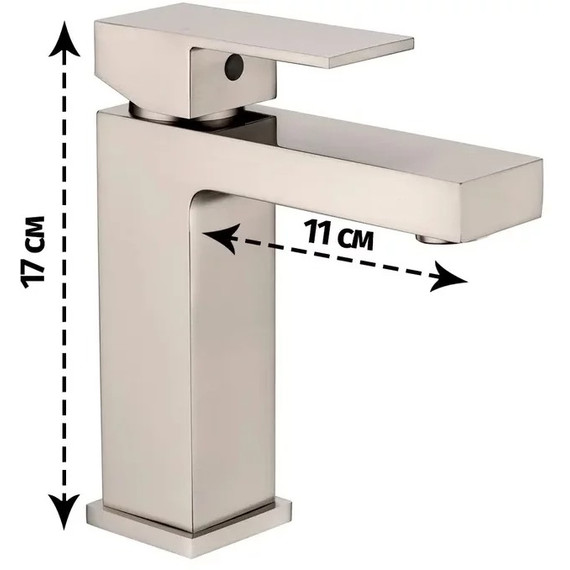 Смеситель для раковины Grocenberg GB2008NK, никель фото 4