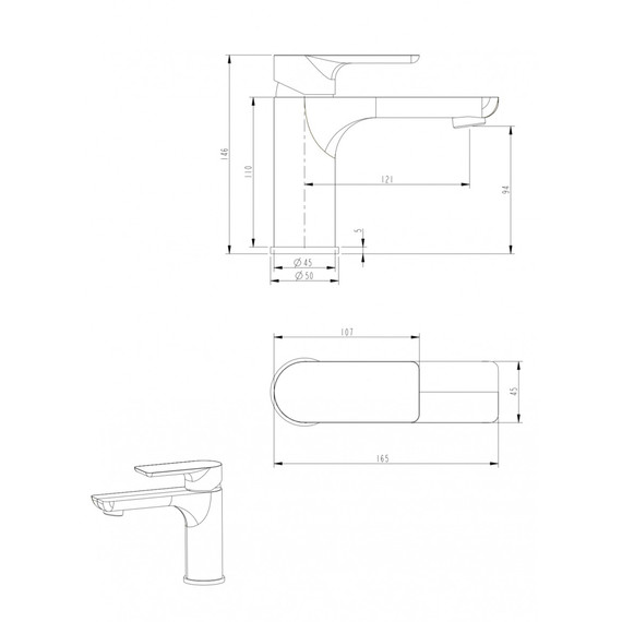 Смеситель для раковины Grocenberg GB2009NK, никель фото 6