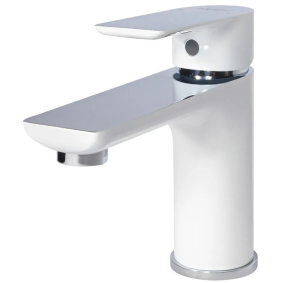 Смеситель для раковины Grocenberg GB2009WC, белый хром фото 2