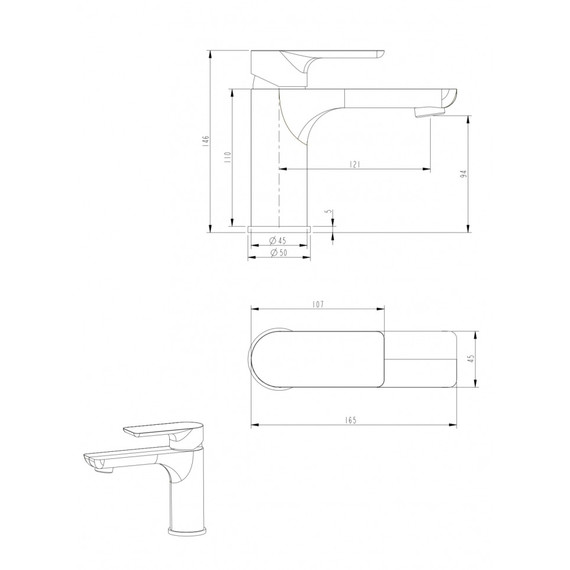 Смеситель для раковины Grocenberg GB2009WC, белый хром фото 8