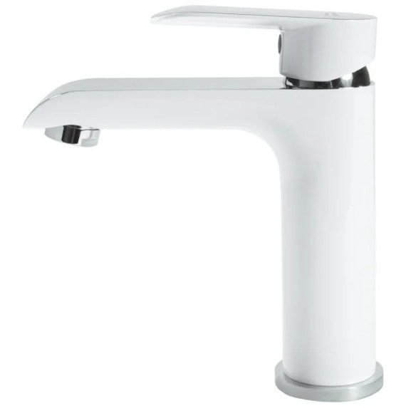 Смеситель для раковины Grocenberg GB2010WC, белый хром фото 2