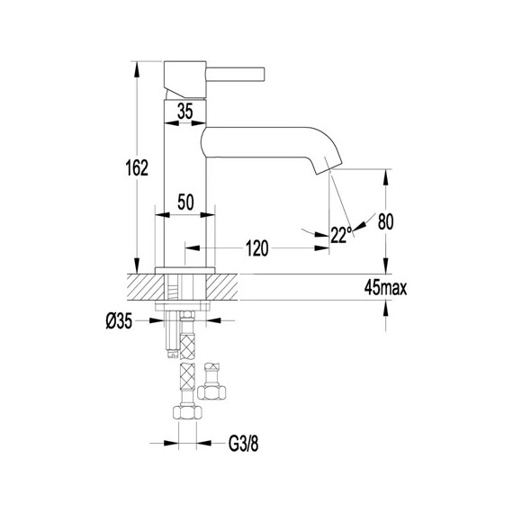 Смеситель для раковины Grocenberg GB2099BL, чёрный матовый фото 7