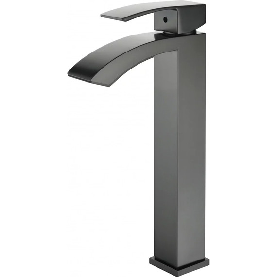 Смеситель для умывальника высокий Grocenberg GB3007BG, графит фото 