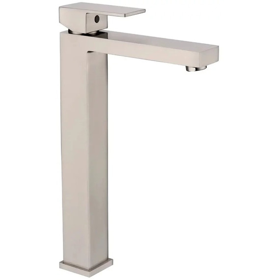 Смеситель для умывальника высокий Grocenberg GB3008NK, никель фото 