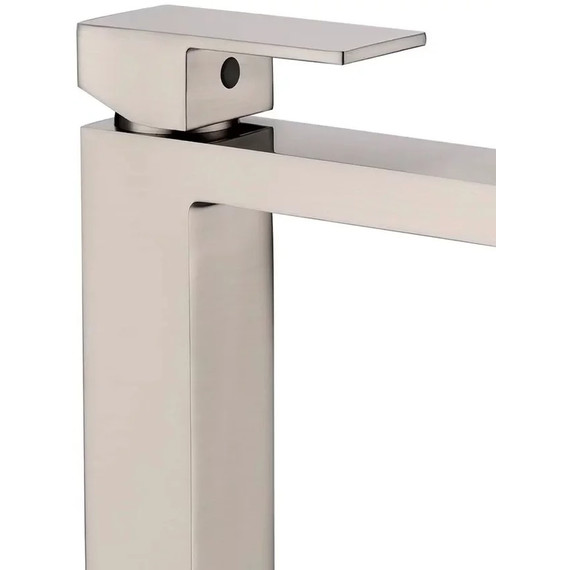 Смеситель для умывальника высокий Grocenberg GB3008NK, никель фото 2