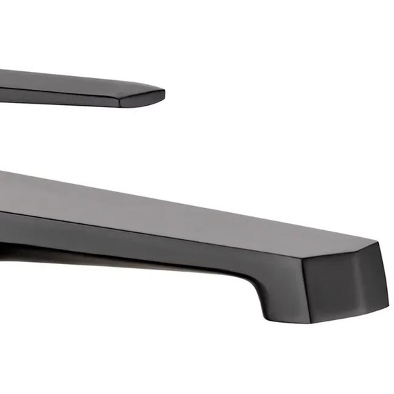 Смеситель для умывальника высокий Grocenberg GB3025BL, чёрный матовый фото 3