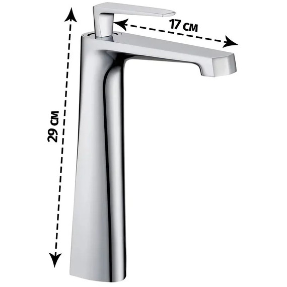 Смеситель для умывальника высокий Grocenberg GB3025CR фото 4