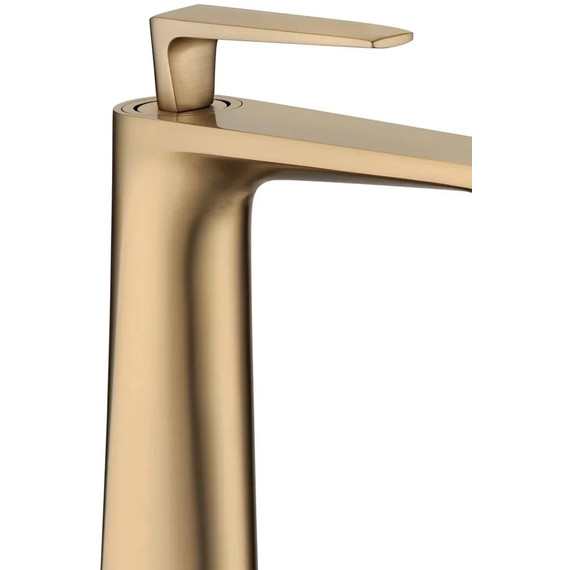 Смеситель для умывальника высокий Grocenberg GB3025MG, матовое золото фото 2