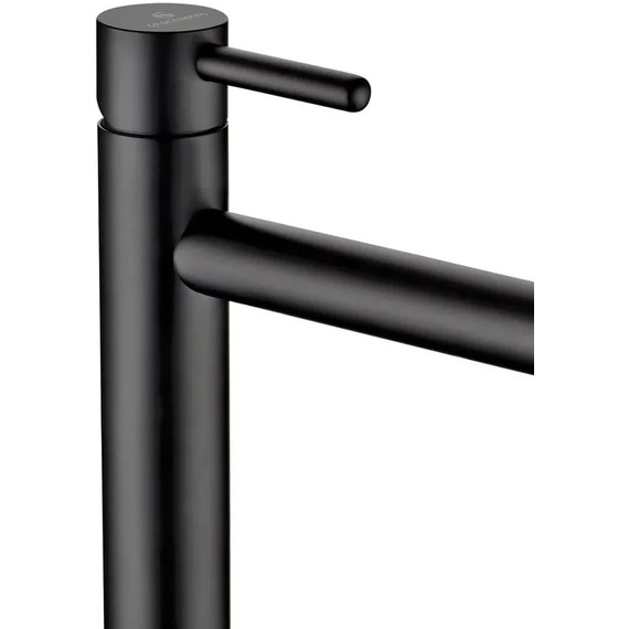 Смеситель для умывальника высокий Grocenberg GB3029BL, чёрный матовый фото 5