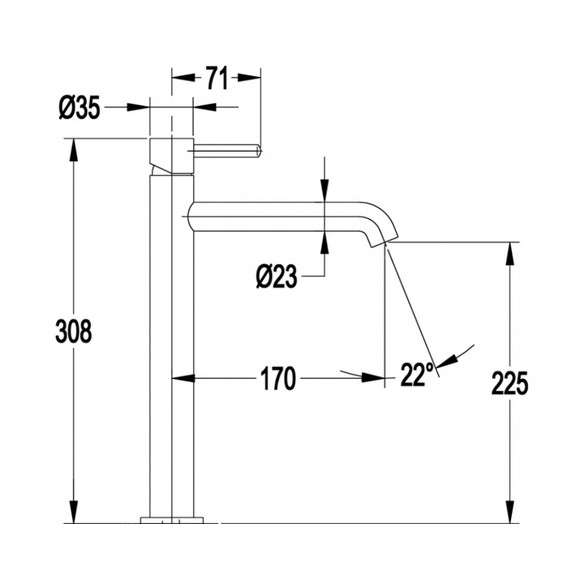Смеситель для умывальника высокий Grocenberg GB3029GL, золотой брашированный фото 4