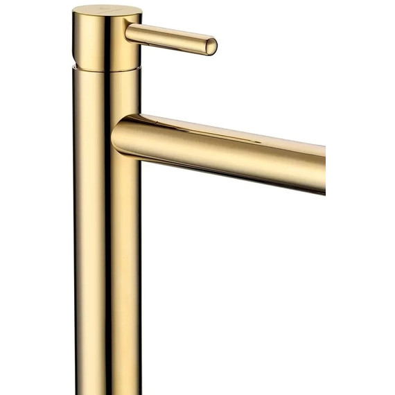 Смеситель для умывальника высокий Grocenberg GB3029GO, золото фото 3