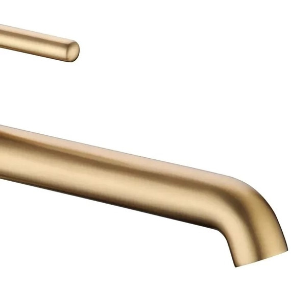 Смеситель для умывальника высокий Grocenberg GB3029MG, матовое золото фото 5