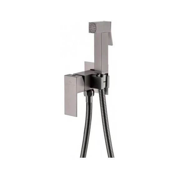 Набор для гигиенического душа Grocenberg GB002BG (со скрытой частью) графит - 2 Набор для гигиенического душа Grocenberg GB002BG (со скрытой частью) графит фото 2