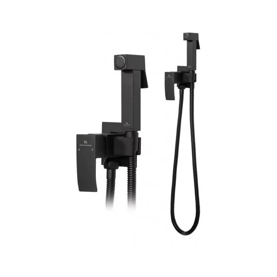 Набор для гигиенического душа Grocenberg GB002BL (со скрытой частью) чёрный матовый - 2 Набор для гигиенического душа Grocenberg GB002BL (со скрытой частью) чёрный матовый фото 2