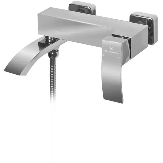 Набор смесителей 3 в 1 для ванны с коротким изливом Grocenberg GB1007CR фото 7