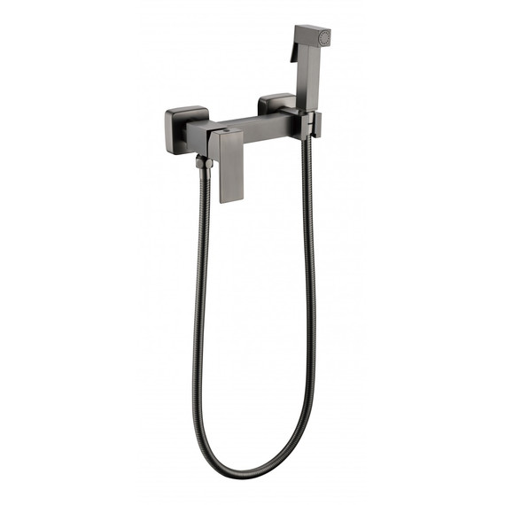 Набор для гигиенического душа Grocenberg GB101N-BG, графит -  Набор для гигиенического душа Grocenberg GB101N-BG, графит фото