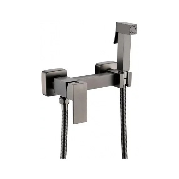 Набор для гигиенического душа Grocenberg GB101N-BG, графит - 2 Набор для гигиенического душа Grocenberg GB101N-BG, графит фото 2