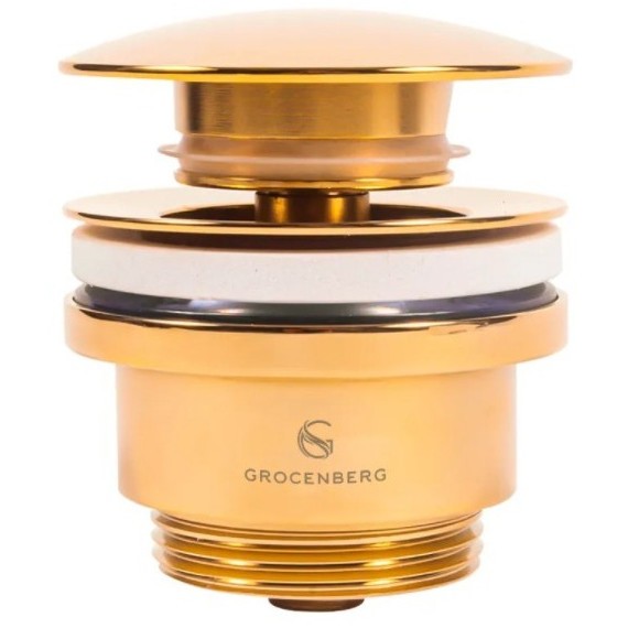 Донный клапан Grocenberg GB106GO, золото фото 2