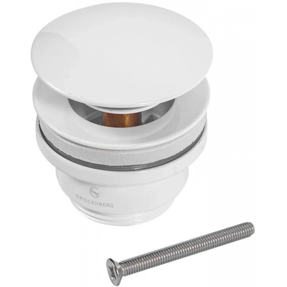 Донный клапан Grocenberg GB106W, белый фото 2