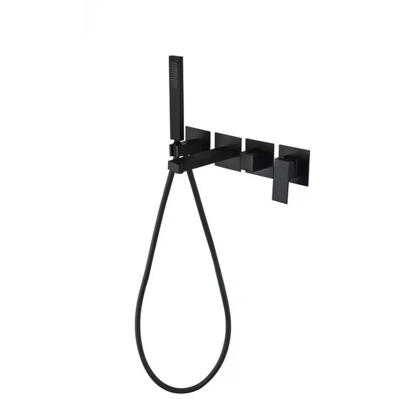 Смеситель для ванны Grocenberg GB5060BL, чёрный матовый -  Смеситель для ванны Grocenberg GB5060BL, чёрный матовый фото