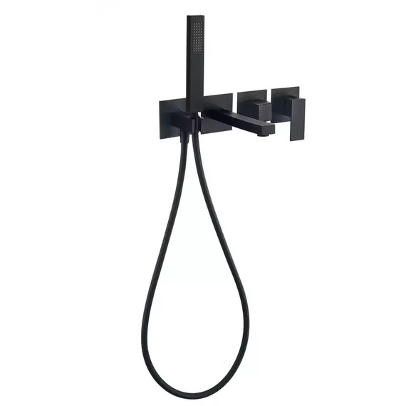 Смеситель для ванны Grocenberg GB5060BL, чёрный матовый - 2 Смеситель для ванны Grocenberg GB5060BL, чёрный матовый фото 2