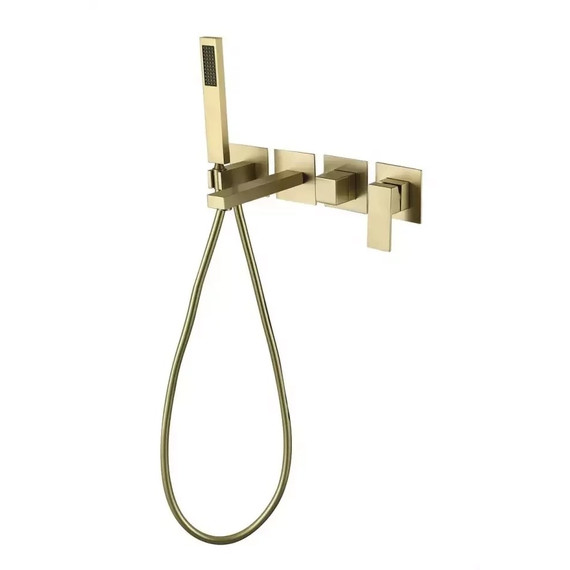 Смеситель для ванны Grocenberg GB5060MG, матовое золото -  Смеситель для ванны Grocenberg GB5060MG, матовое золото фото