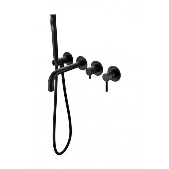 Смеситель для ванны Grocenberg GB5070BL, чёрный матовый -  Смеситель для ванны Grocenberg GB5070BL, чёрный матовый фото