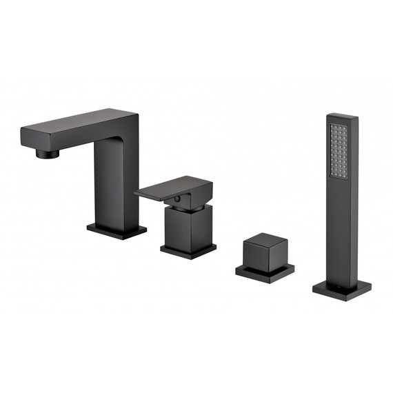 Смеситель для ванны Groсenberg GB6008-1BL, чёрный матовый фото 