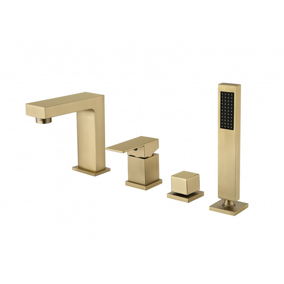 Смеситель для ванны Groсenberg GB6008-1MG, матовое золото фото 