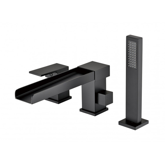 Смеситель для ванны Groсenberg GB6008-2BL, чёрный матовый фото 