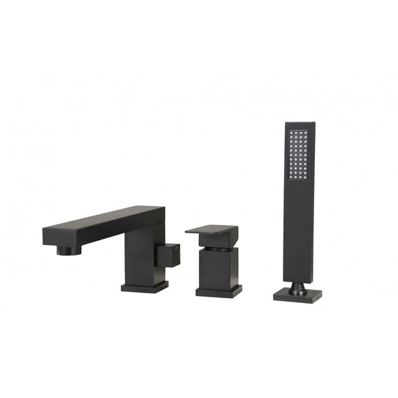 Смеситель для ванны Groсenberg GB6008BL, чёрный матовый фото 