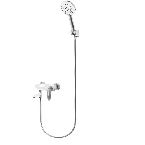 Смеситель для ванны Grocenberg GB8001WC, белый хром фото 