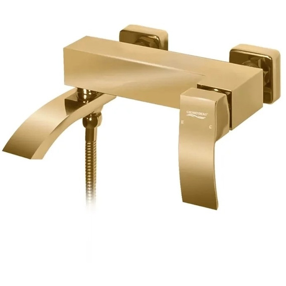 Смеситель для ванны Grocenberg GB8007GO, золото фото 2