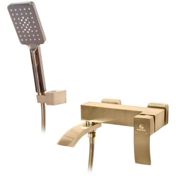 Смеситель для ванны Grocenberg GB8007BR, бронза фото 2