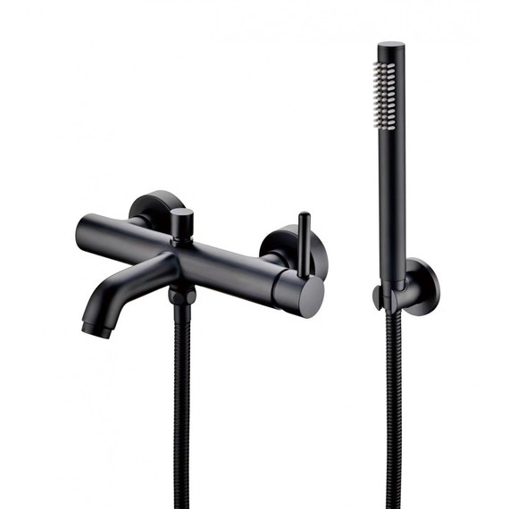 Смеситель для ванны Grocenberg GB8099BL, чёрный матовый фото 