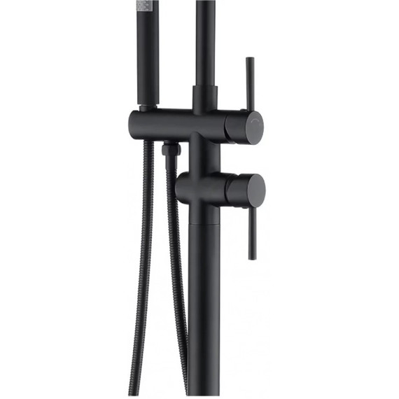 Смеситель для ванны Grocenberg GB900BL, чёрный матовый фото 3