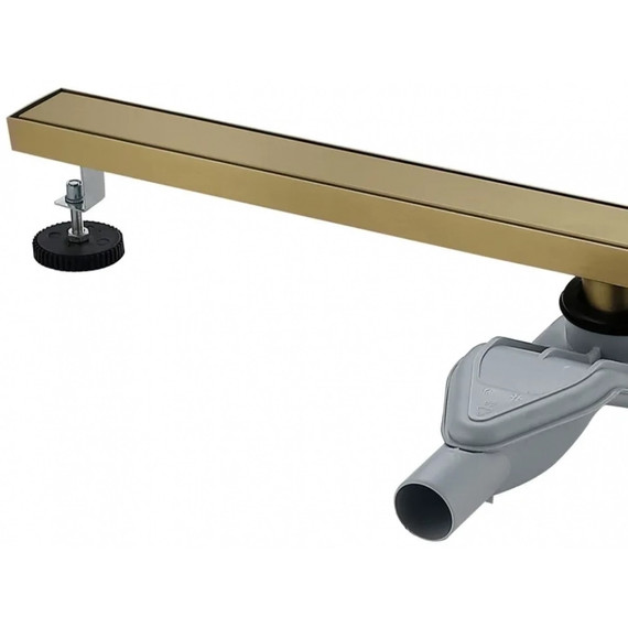 Трап Grocenberg 80 см T800MG, матовое золото (под плитку) фото 2