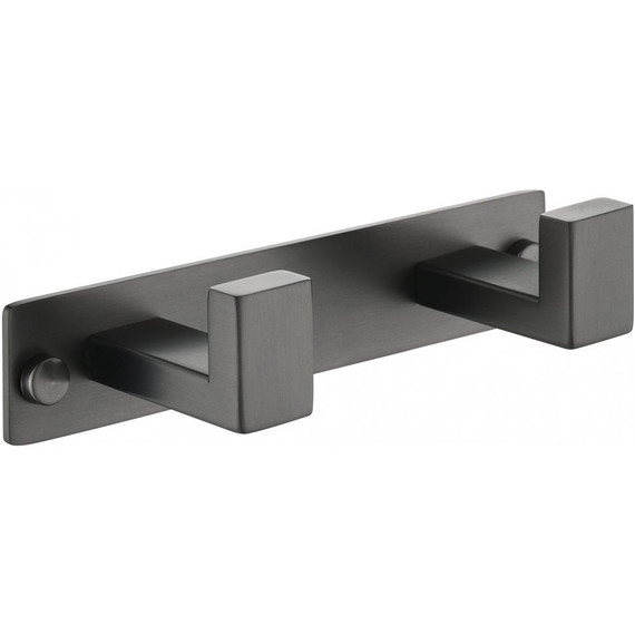 Двойной крючок Grocenberg AC0012BG, цвет графит фото 