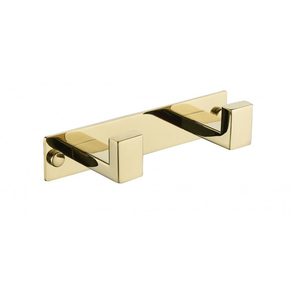 Двойной крючок Grocenberg AC0012GO, цвет золото фото 