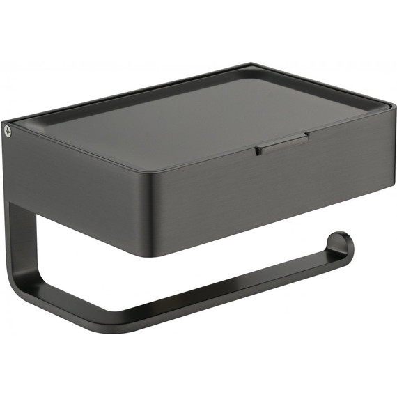 Держатель для туалетной бумаги Grocenberg AC0050BG, цвет графит -  Держатель для туалетной бумаги Grocenberg AC0050BG, цвет графит фото