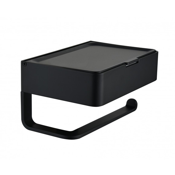 Держатель для туалетной бумаги Grocenberg AC0050BL, цвет чёрный матовый -  Держатель для туалетной бумаги Grocenberg AC0050BL, цвет чёрный матовый фото