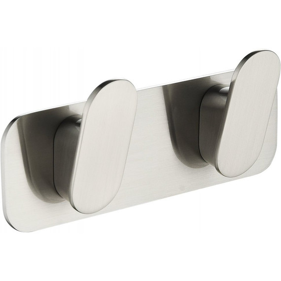 Двойной крючок Grocenberg AC0052NK, цвет никель фото 