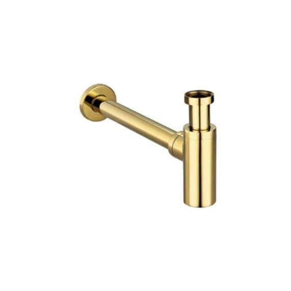 Сифон для умывальника Grocenberg GB210GL, золотой брашированный фото 2